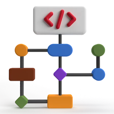 Algorithm  3D Icon