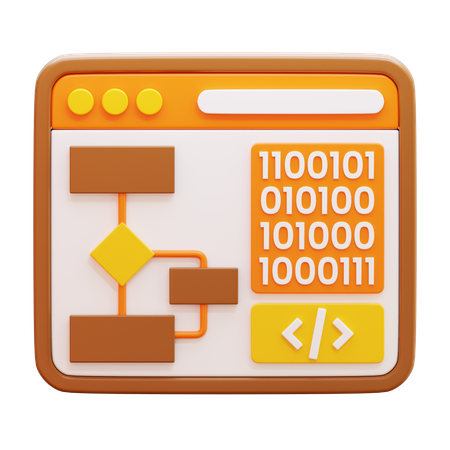Algorithm  3D Icon