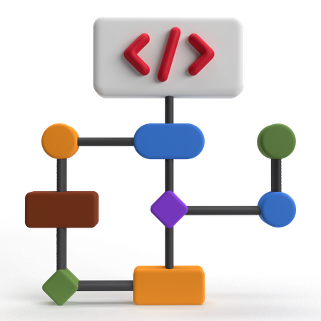 Algorithm  3D Icon