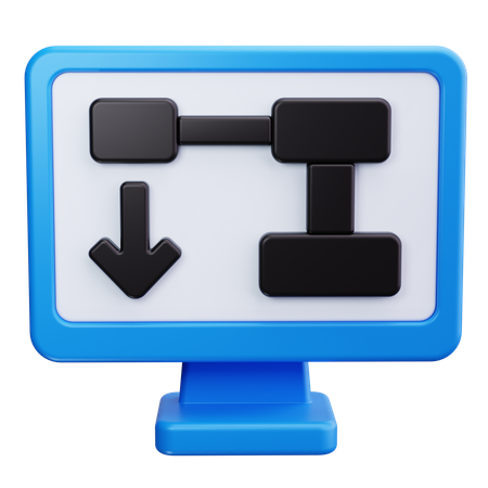 Algorithm Flowchart  3D Icon