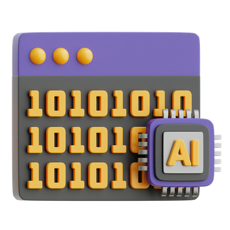 Algorithme d'IA  3D Icon