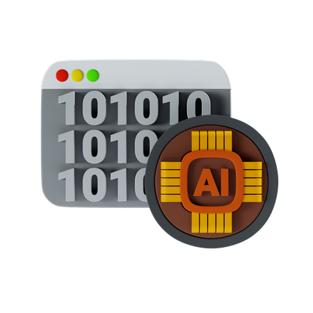 Algoritmo de IA  3D Icon