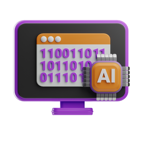 Algoritmo de IA  3D Icon