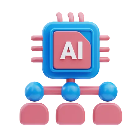 Algoritmo de IA  3D Icon