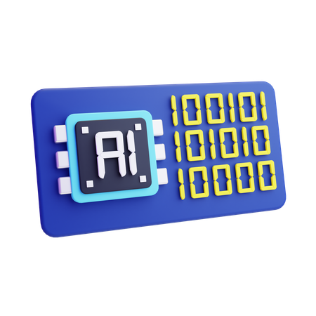 Algoritmo de inteligência artificial  3D Icon