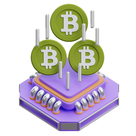 Algoritmo de mineração  3D Icon