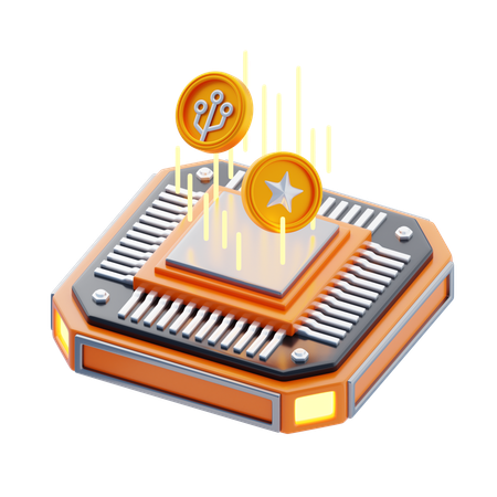 Algoritmo de mineração  3D Icon