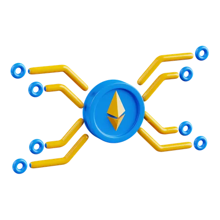 Algoritmo Ethereum  3D Icon