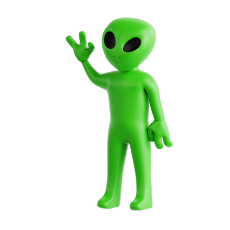 외계인  3D Icon