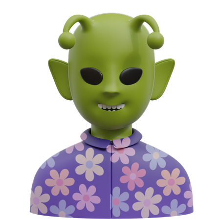 Alien  3D Icon