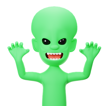 Alien  3D Icon