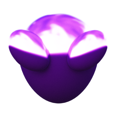 Alien Abstract Shape  3D Icon