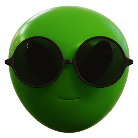 Alien Cool  3D Icon