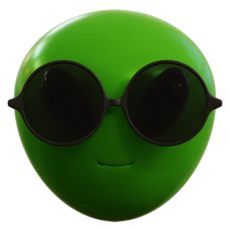 Alien Cool  3D Icon