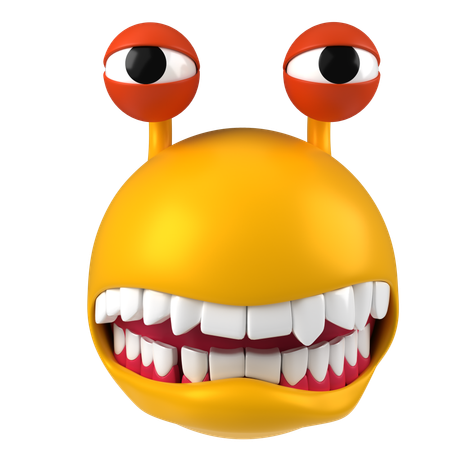 Alien Emoji  3D Icon