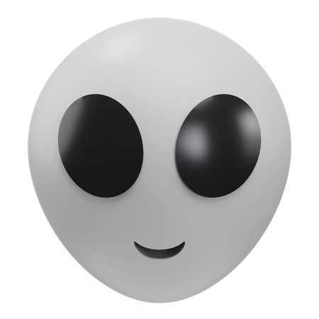 Alien Emoji 3D Icon