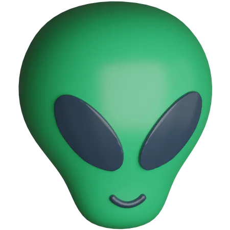 Alien Face  3D Icon