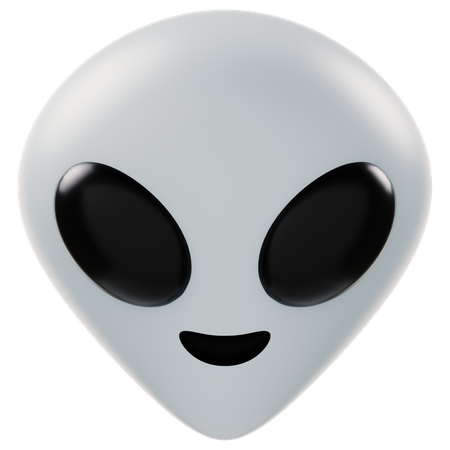 Alien Face  3D Icon