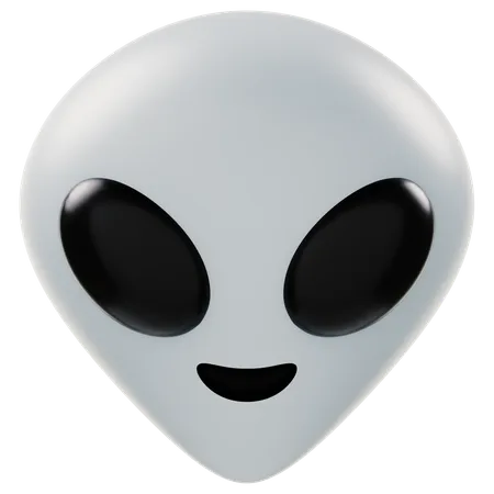 Alien Face  3D Icon