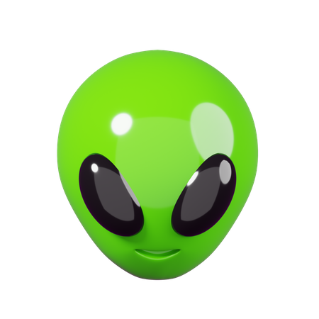 Alien Face Emoji  3D Emoji