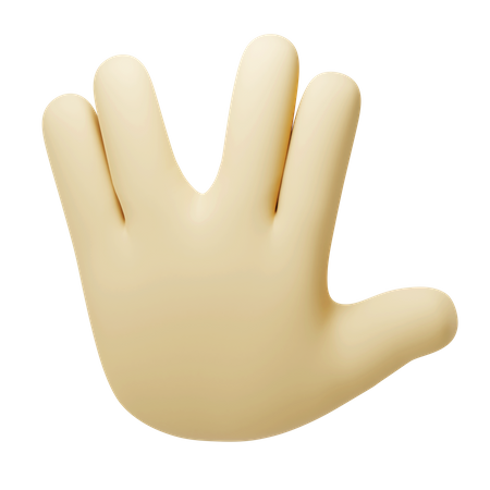 Alien Hand Gesture 3D Icon