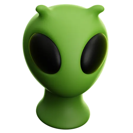 ALIEN HEAD  3D Icon