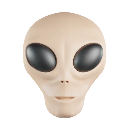 Alien Head  3D Icon