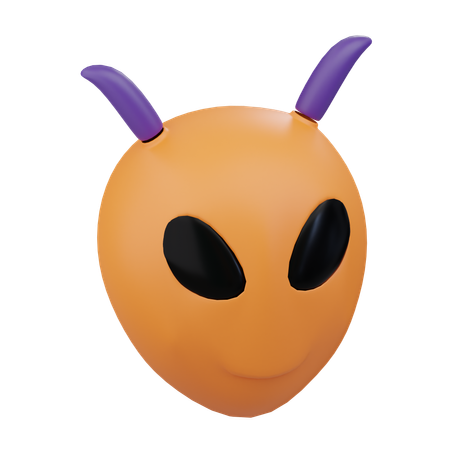 Alien Head  3D Icon