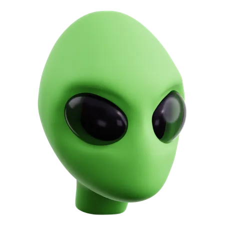 Alien Head  3D Icon