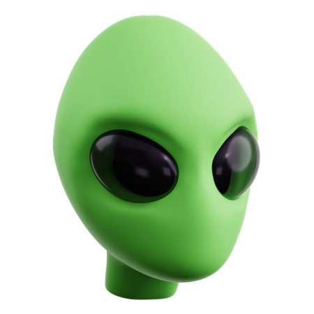 Alien Head  3D Icon