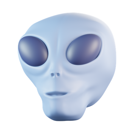 Alien Head  3D Icon