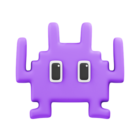 Alien Monster Emoji  3D Icon