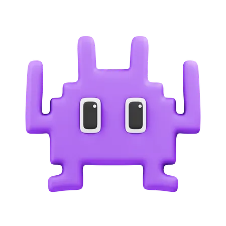 Alien Monster Emoji  3D Icon