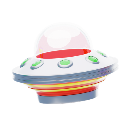 エイリアンの宇宙船  3D Icon