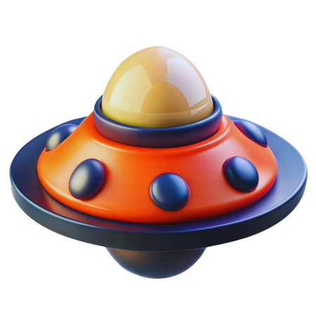 Alien Spaceship  3D Icon