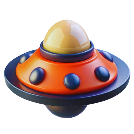 Alien Spaceship  3D Icon