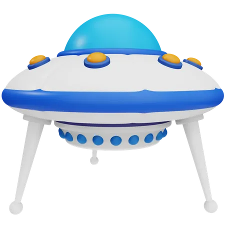 Alien Spaceship 3D Icon