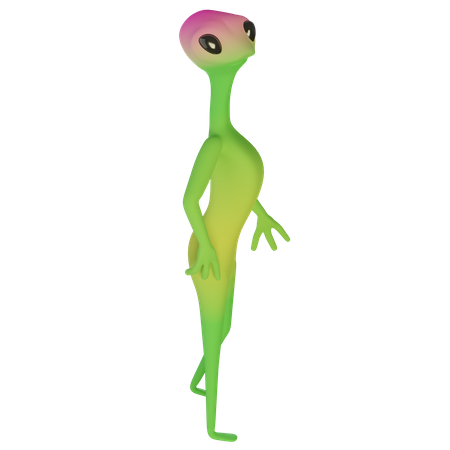 Alienígena feminina  3D Icon