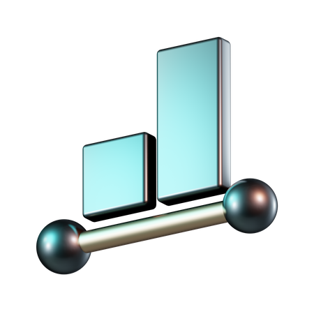 Align Bottom  3D Icon