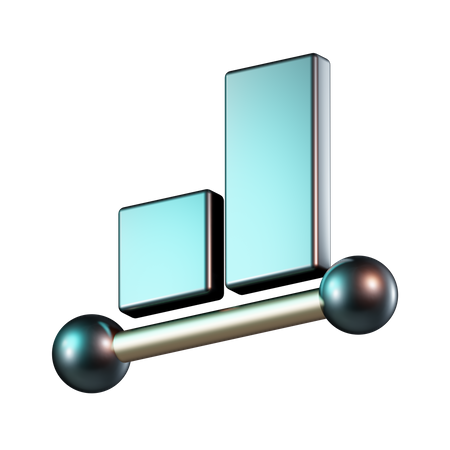 Align Bottom  3D Icon
