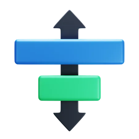 Align Horizontal Centers  3D Icon