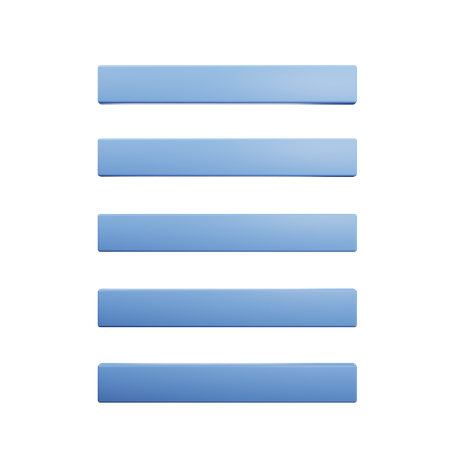 Align Justify  3D Icon