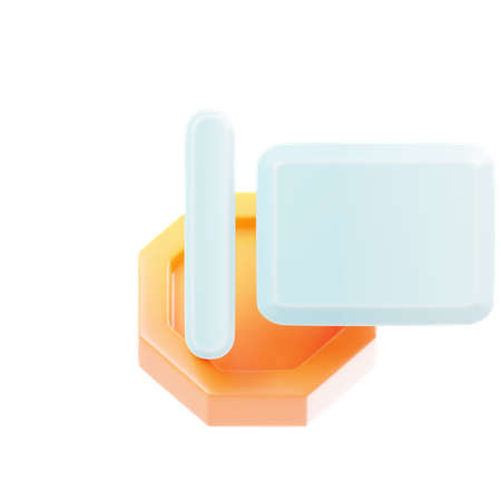 Align Left  3D Icon