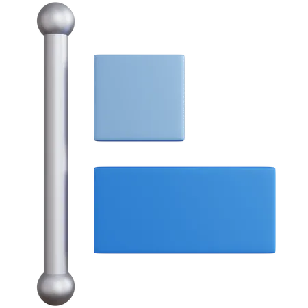 Align Left  3D Icon