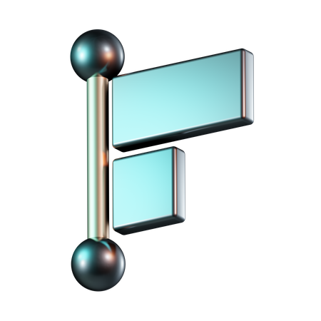 Align Left  3D Icon