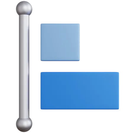 Align Left 3D Icon