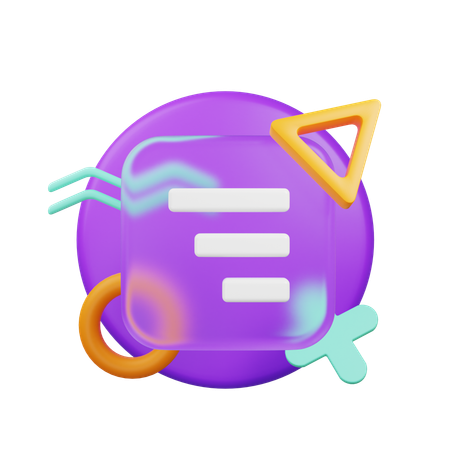 Align Right  3D Icon