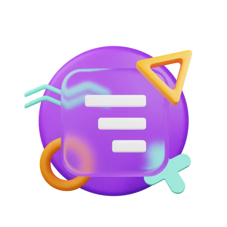 Align Right  3D Icon