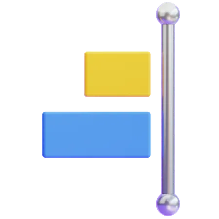 Align right  3D Icon