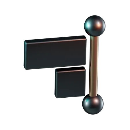 Align Right  3D Icon